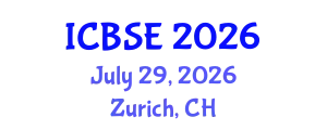International Conference on Biomedical Science and Engineering (ICBSE) July 29, 2026 - Zurich, Switzerland