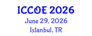 International Conference on Coastal and Ocean Engineering (ICCOE) June 29, 2026 - Istanbul, Turkey