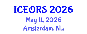 International Conference on Econometrics, Operations Research and Statistics (ICEORS) May 11, 2026 - Amsterdam, Netherlands