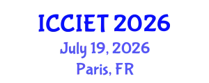 International Conference on Computer, Information and Education Technology (ICCIET) July 19, 2026 - Paris, France