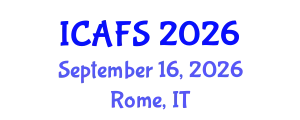 International Conference on Agrotechnology and Food Sciences (ICAFS) September 16, 2026 - Rome, Italy
