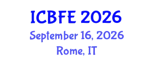 International Conference on Biotechnology and Food Engineering (ICBFE) September 16, 2026 - Rome, Italy