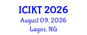 International Conference on Information and Knowledge Technology (ICIKT) August 09, 2026 - Lagos, Nigeria
