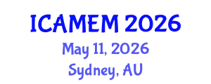 International Conference on Applied Mathematics and Engineering Mathematics (ICAMEM) May 11, 2026 - Sydney, Australia