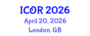 International Conference on Operations Research (ICOR) April 20, 2026 - London, United Kingdom