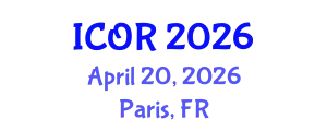 International Conference on Operations Research (ICOR) April 20, 2026 - Paris, France