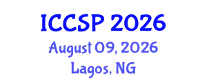 International Conference on Communications and Signal Processing (ICCSP) August 09, 2026 - Lagos, Nigeria
