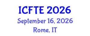 International Conference on Fluids and Thermal Engineering (ICFTE) September 16, 2026 - Rome, Italy