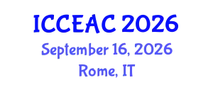International Conference on Chemical Engineering and Applied Chemistry (ICCEAC) September 16, 2026 - Rome, Italy