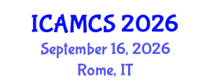 International Conference on Applied Mathematics and Computer Sciences (ICAMCS) September 16, 2026 - Rome, Italy