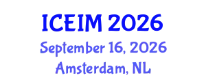 International Conference on Entrepreneurship and Innovation Management (ICEIM) September 16, 2026 - Amsterdam, Netherlands