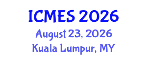 International Conference on Marine and Environmental Systems (ICMES) August 23, 2026 - Kuala Lumpur, Malaysia