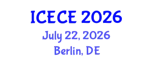 International Conference on Environmental and Chemical Engineering (ICECE) July 22, 2026 - Berlin, Germany
