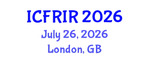 International Conference on Flood Recovery, Innovation and Response (ICFRIR) July 26, 2026 - London, United Kingdom