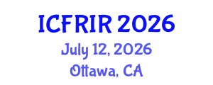 International Conference on Flood Recovery, Innovation and Response (ICFRIR) July 12, 2026 - Ottawa, Canada
