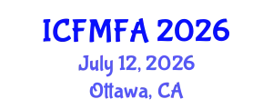 International Conference on Fluid Mechanics and Flow Analysis (ICFMFA) July 12, 2026 - Ottawa, Canada