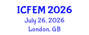International Conference on Food Engineering and Management (ICFEM) July 26, 2026 - London, United Kingdom