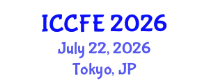 International Conference on Chemical and Food Engineering (ICCFE) July 22, 2026 - Tokyo, Japan