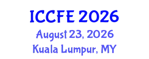 International Conference on Chemical and Food Engineering (ICCFE) August 23, 2026 - Kuala Lumpur, Malaysia