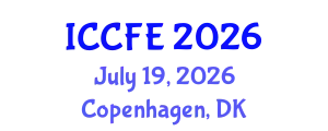 International Conference on Chemical and Food Engineering (ICCFE) July 19, 2026 - Copenhagen, Denmark