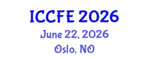 International Conference on Chemical and Food Engineering (ICCFE) June 22, 2026 - Oslo, Norway