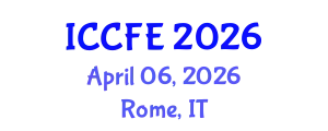 International Conference on Chemical and Food Engineering (ICCFE) April 06, 2026 - Rome, Italy