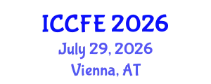 International Conference on Chemical and Food Engineering (ICCFE) July 29, 2026 - Vienna, Austria