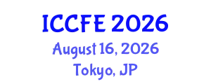 International Conference on Chemical and Food Engineering (ICCFE) August 16, 2026 - Tokyo, Japan
