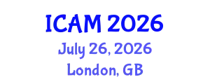 International Conference on Applied Mathematics (ICAM) July 26, 2026 - London, United Kingdom