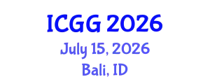 International Conference on Geography and Geosciences (ICGG) July 15, 2026 - Bali, Indonesia