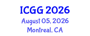 International Conference on Geography and Geosciences (ICGG) August 05, 2026 - Montreal, Canada