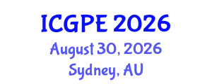 International Conference on Geosciences and Petroleum Engineering (ICGPE) August 30, 2026 - Sydney, Australia