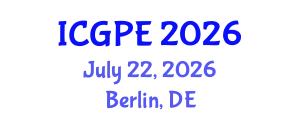 International Conference on Geosciences and Petroleum Engineering (ICGPE) July 22, 2026 - Berlin, Germany