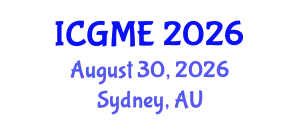 International Conference on Green Manufacturing Engineering (ICGME) August 30, 2026 - Sydney, Australia