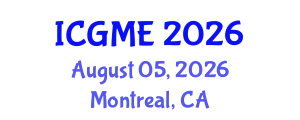 International Conference on Green Manufacturing Engineering (ICGME) August 05, 2026 - Montreal, Canada