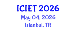 International Conference on Industrial Engineering and Technology (ICIET) May 04, 2026 - Istanbul, Turkey