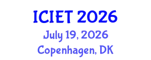 International Conference on Industrial Engineering and Technology (ICIET) July 19, 2026 - Copenhagen, Denmark