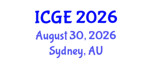 International Conference on Geological Engineering (ICGE) August 30, 2026 - Sydney, Australia