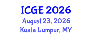 International Conference on Geological Engineering (ICGE) August 23, 2026 - Kuala Lumpur, Malaysia