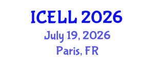 International Conference on English Language and Linguistics (ICELL) July 19, 2026 - Paris, France
