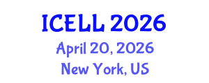 International Conference on English Language and Linguistics (ICELL) April 20, 2026 - New York, United States
