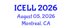 International Conference on English Language and Linguistics (ICELL) August 05, 2026 - Montreal, Canada