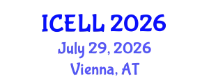 International Conference on English Language and Linguistics (ICELL) July 29, 2026 - Vienna, Austria