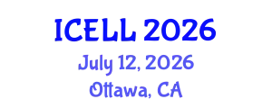 International Conference on English Language and Linguistics (ICELL) July 12, 2026 - Ottawa, Canada