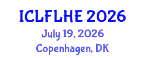International Conference on Language Futures: Languages in Higher Education (ICLFLHE) July 19, 2026 - Copenhagen, Denmark