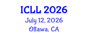 International Conference on Language Learning (ICLL) July 12, 2026 - Ottawa, Canada