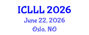 International Conference on Languages, Literature and Linguistics (ICLLL) June 22, 2026 - Oslo, Norway