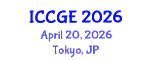 International Conference on Civil and Geological Engineering (ICCGE) April 20, 2026 - Tokyo, Japan