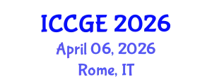 International Conference on Civil and Geological Engineering (ICCGE) April 06, 2026 - Rome, Italy