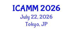 International Conference on Applied Mechanics and Mathematics (ICAMM) July 22, 2026 - Tokyo, Japan